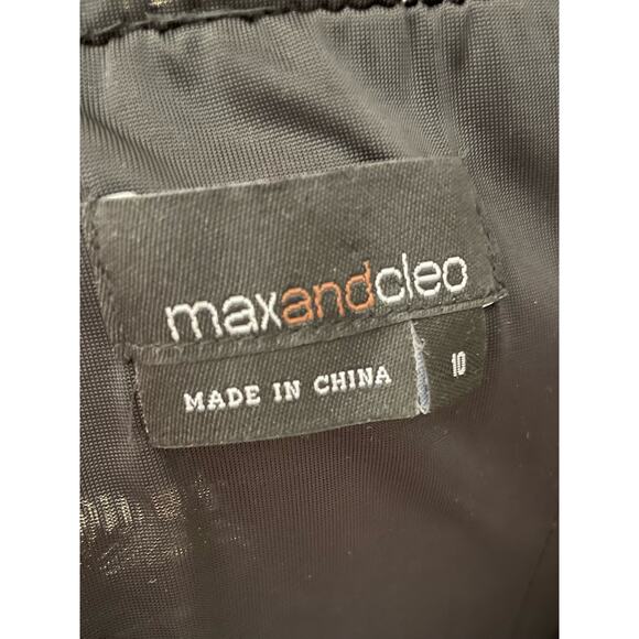 Max & Cleo, Black Cocktail Party Dress, Size 10, Stretch and Layers of Tulle - Picture 5 of 8